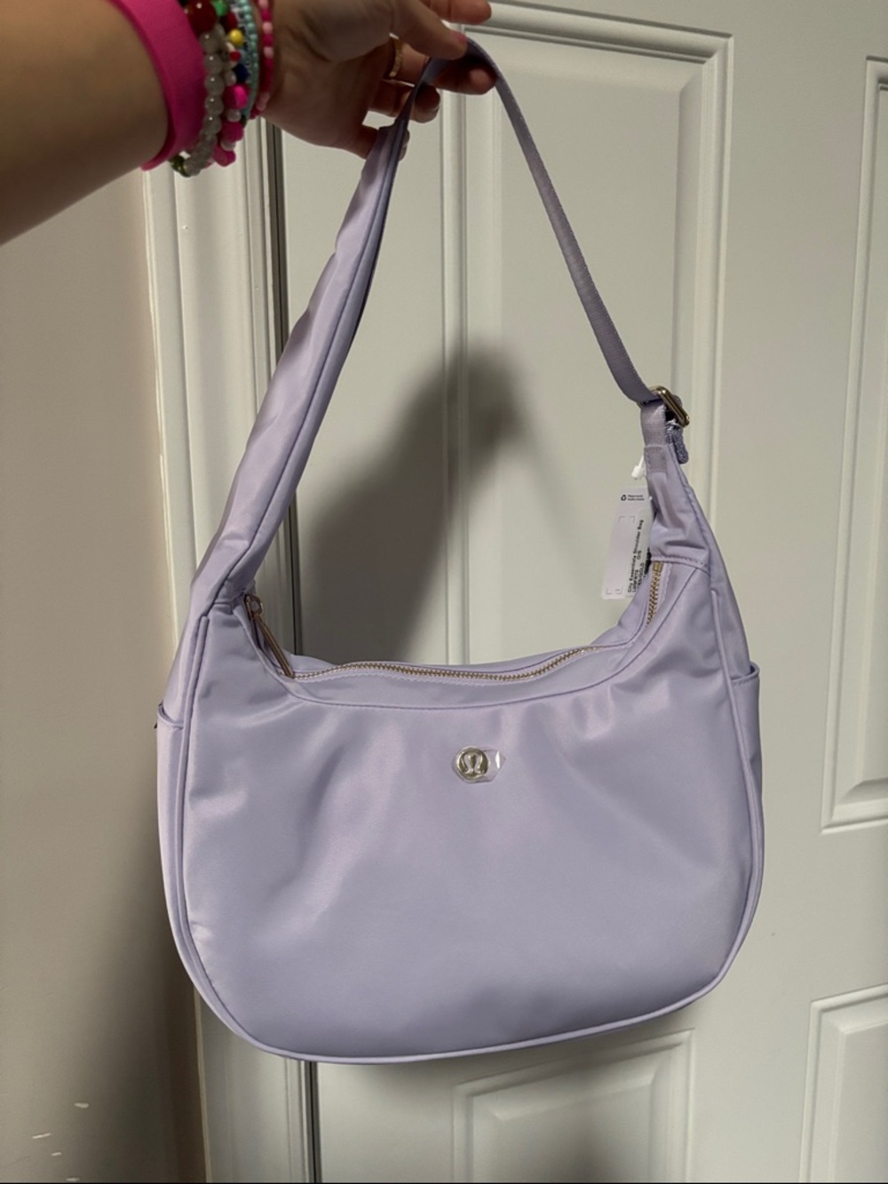 lululemon Lavender Shoulder Bag - Women's Elegant Everyday Purse